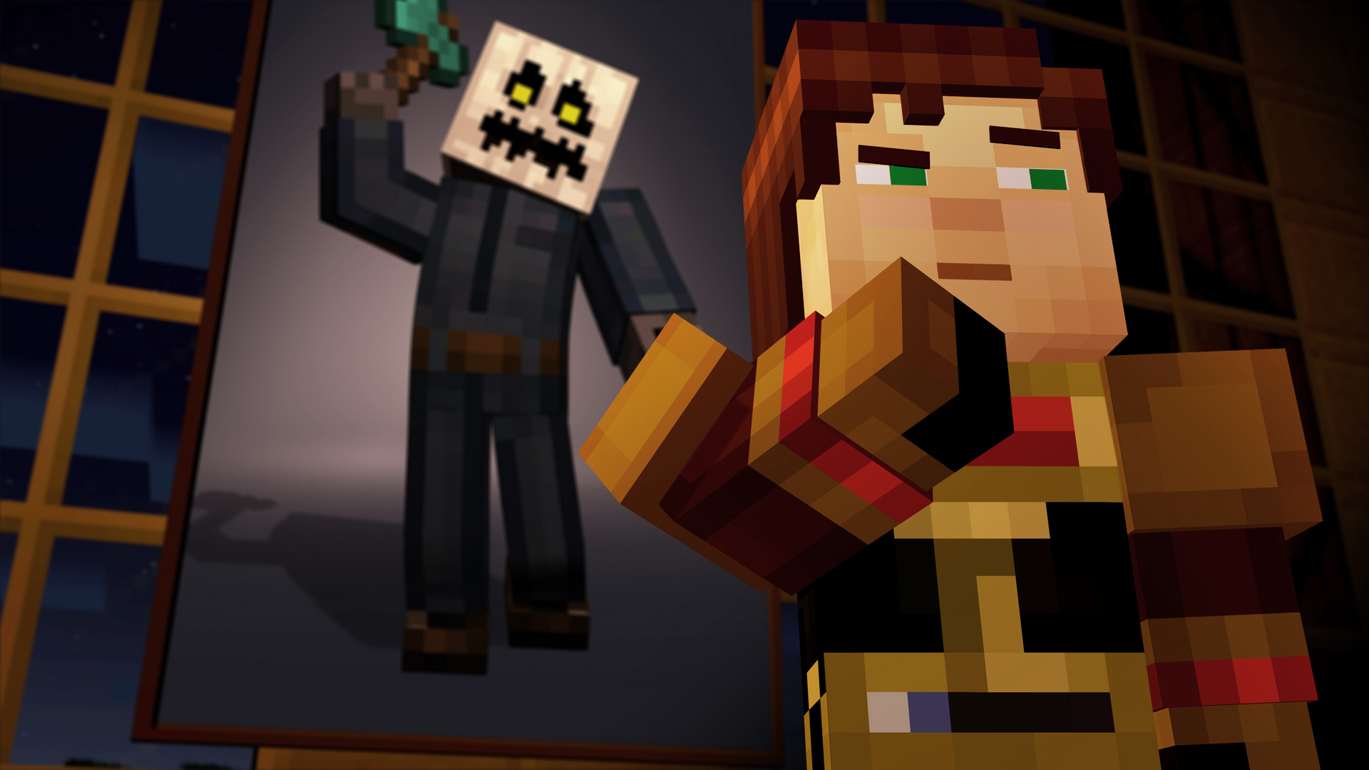 Minecraft Story Mode Stuff — the face of a man whose only answer